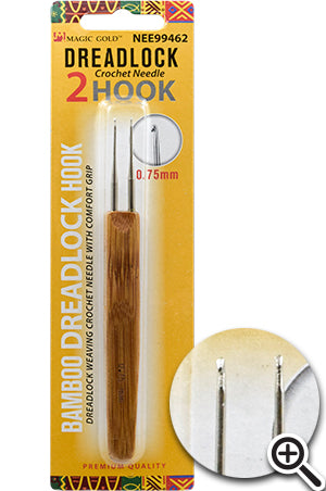 MAGIC GOLD DREADLOCK CROTCHET NEEDLE 2 HOOK # 994623